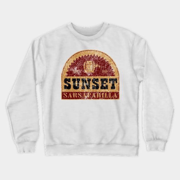 Sunset Sarsaparilla distressed logo Crewneck Sweatshirt by zuckening